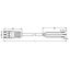 pre-assembled connecting cable;Eca;Plug/open-ended;black thumbnail 3
