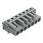 THT female header angled Pin spacing 5 mm gray thumbnail 1