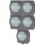 T0-1-8214/I1 Changeoverswitches, T0, 20 A, surface mounting, 1 contact unit(s), Contacts: 2, 45 °, momentary, With 0 (Off) position, with spring-return from both d thumbnail 400