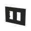 Frame - 1-gang / 1+1-module - Niessen logo - S - Matt Black thumbnail 2