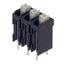Printed circuit board terminals, 5.00 mm, Number of poles: 7, 180°, Solder pin length (l): 1.5 mm, black, PUSH IN with actuator, Clamping range, max. : 1.5 mm², Tube thumbnail 1