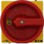 Main switch, P1, 40 A, flush mounting, 3 pole, Emergency switching off function, With red rotary handle and yellow locking ring, Lockable in the 0 (Of thumbnail 1