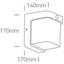 ANTHRACITE WALL SENSOR 12W WW IP54 230V thumbnail 2
