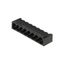 PCB plug-in connector, male header, closed side, THT/THR solder connection, 5.08 mm, Number of poles: 9, 90°, Solder pin length (l): 1.5 mm, tinned, black, Box thumbnail 3