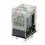 Relay, plug-in, 14-pin, 4PDT, 6 A, mechanical & LED indicators, 24 VAC MY4 5505M thumbnail 2