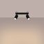 CEILING STRIP WITH TWO MOVABLE SPOTLIGHTS FOR HALLWAY, CARBON SERIES 2XGU10 thumbnail 12