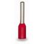 Ferrule Sleeve for 1 mm² / AWG 18 insulated red thumbnail 1