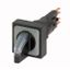 Q25LWK3R-WS Illuminated selector switch actuator, maintained, 45° 45°, 25 — 25 mm, 3 positions, With thumb-grip, White, with VS anti-rotation tab, without light e thumbnail 2