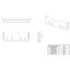 Document pocket for 600 mm wide enclosures, sheet steel thumbnail 2