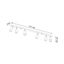 CEILING LAMP NERO 6 BLACK/CHROME GU10 6X40W IP20 thumbnail 6