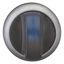 M22-WRLK3-B Illuminated selector switch actuator, RMQ-Titan, With thumb-grip, maintained, 3 positions, Blue, Bezel: titanium thumbnail 11