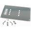 XMN130806M-BS Mounting plate, +mounting kit, for NZM1, horizontal, 3/4p, HxW=200x600mm thumbnail 1