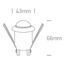 IR RECESSED MOTION SENSOR 200W 230V thumbnail 2
