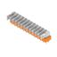 Printed circuit board terminals, 5.00 mm, Number of poles: 13, 90°, Solder pin length (l): 3.5 mm, tinned, orange, Flat-blade connection, Box thumbnail 2