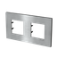 Frame 2-gang / 2+2-modules - Niessen logo - S - Stainless Steel thumbnail 3