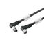 Sensor/actuator line, M8, Number of poles : 4, 10 m, pin, 90&deg; - socket 90&deg;, Shielded: Yes, LED: No, Sheath material: PUR, Halogen: No thumbnail 3