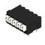 Printed circuit board terminals, 3.50 mm, Number of poles: 5, 90°, Solder pin length (l): 3.5 mm, black, PUSH IN with actuator, Clamping range, max. : 1.5 mm², Tube thumbnail 1