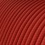 Extra Low Voltage power cable coated in silk effect fabric Red RM09 thumbnail 2