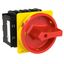 P3 Main switch, 80 A,Flush mounting, 3 pole, Form EA/SVB, Red, Door co thumbnail 6