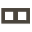 Frame 2-gang - ABB logo - Anthracite thumbnail 1