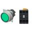 Pushbutton A22NL Ã˜22, bezel brushed metal, FLAT, MOMENTARY, CAP COLOR A2226688E thumbnail 3