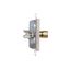 IP44 socket outlet with Schuko earthing, shutters and frame seal - transparent flap, satin, metallized, 16A thumbnail 1