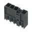 PCB plug-in connector, male header, closed side, Middle flange, THT solder connection, 7.62 mm, Number of poles: 4, 180°, Solder pin length (l): 3.5 mm, tinned, black, Box thumbnail 1
