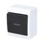 GALATEA Illuminated alternating switch No. 6So 10A 230V on plaster IP44 white/black thumbnail 2