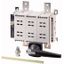 DDC-1250/2/M4/P-G DC switch disconnector, 1250 A, 2 pole, 1 N/O, 1 N/C, with grey knob, rear mounting thumbnail 1