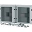 XTMP2N4W4CC-H550W1000 Front cover for 2x NZM4, withdrawable, HxW=550x1000mm, IP55, grey thumbnail 1