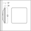CAELA QLS LED2300-940 LDO OP WH WH - LED wall and ceiling luminaire thumbnail 4