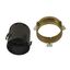 AIXLIGHT PRO I FRAMELESS ROUND fitting housing, steel, black thumbnail 1