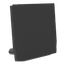 End cap for profile + cover M, Endcap MEDIUM U-Profil FLAT 27/23,8 schw thumbnail 2