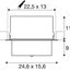 ALAMEA LED recessed ceiling light, black, 4000K, 45W thumbnail 5