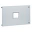 Metal faceplate XL³ 4000 - DPX 1600 draw-out - vert - 24 mod thumbnail 1