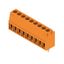 Printed circuit board terminals, 3.50 mm, Number of poles: 9, 90°, Solder pin length (l): 3.2 mm, tinned, orange, Clamping yoke connection, Clamping range, max. : 2.08 mm², Box thumbnail 2