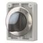 M30I-FWLK3-W Illuminated selector switch actuator, RMQ-Titan, with thumb-grip, momentary, 3 positions, White, Front ring stainless steel thumbnail 5