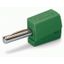 Banana plug for socket 4 mm Ø green thumbnail 1