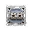 Rockers for single roller blind switch, three-position 1-0-2, Bronze matt, metalic thumbnail 2