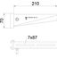 AS 30 21 FT Support bracket for IS 8 support B210mm thumbnail 2