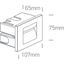 WHITE WALL RECESSED 3,6W WW IP65 100-240V thumbnail 3