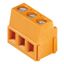 Printed circuit board terminals, 5.00 mm, Number of poles: 13, 90°, Solder pin length (l): 3.5 mm, tinned, orange, Clamping yoke connection, Clamping range, max. : 2.5 mm², Box thumbnail 3