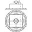 Roof cond. hold. w. base plate a. concrete block f. HVI power conduc.  thumbnail 2