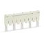 Ready-made push-in type jumper bar;insulated;3-way (1-3-5);light gray thumbnail 1