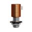 Cylindrical metal cable clamp complete with rod, nut and washer - 2 pieces thumbnail 1
