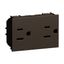 L.NOW - US DUPLEX SOCKET 15A BRONZE thumbnail 1