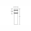 MEGA GÜRTELLINSE, silver, on/off Bollards, D 140 H 1000, Transparent g thumbnail 4