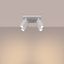 MODERN CEILING LAMP WHITE CARBON REFLECTORS ON A ROSECAKE FOR DINING ROOM thumbnail 11