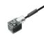 Valve cable (assembled), One end without connector - valve plug, Industrial design B (11 mm), Cable length: 5 m, PUR, black thumbnail 1