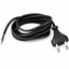 Flat Cord 3m 2×0.75mm² 2.5A 250V~ IP20 EU Plug Black thumbnail 1